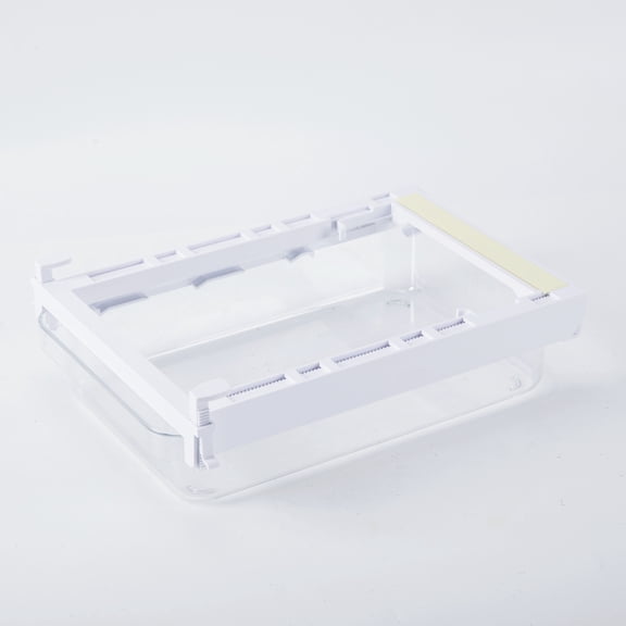 Mainstays Clear Under Shelf Drawer Organize, Retractable Refrigerator Storage Box,Adjustable Kitchen Organizer with Pull Out Rack Box