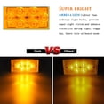 thumbnail image 4 of NPAUTO 5 luces de cabina Freightliner 6 luces LED ámbar para techo, luces de marcador compatibles con Freightliner Century Columbia Volvo Truck Trailer Camper [montaje empotrado impermeable], 4 of 5