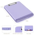 thumbnail image 3 of Portapapeles Piasoenc con almacenamiento A4 morado para enfermeras y profesores, 3 of 7