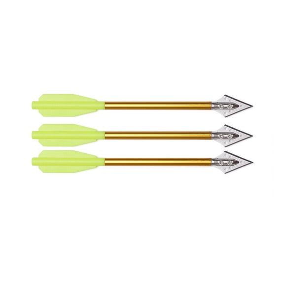 3X Archery Crossbow Bolts 6.5" Aluminium Arrows for Mini Crossbow 50-80lb Yellow