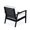 Espresso, variant on Appealing Deep Seat Eucalyptus Chair, Silver Gray, Navy Charming Cushions Chic And Cozy Mats