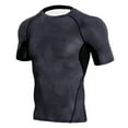 thumbnail image 3 of KaLI_store T Shirts for Men Pack Mens Fashion Henley Shirts Short Sleeve Button Cotton T-Shirt with Pocket Black,XXL, 3 of 4