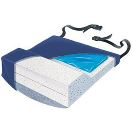 20 in. Anti-Thrust Gel Pod Cushion for Geri Chair with LSII Cover