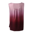 thumbnail image 7 of JINMGG Womens Tops Clearacne Women O-Neck Short Sleeve Gradient Strappy Shoulder T-Shirt Tops Blouses Vest, 7 of 7