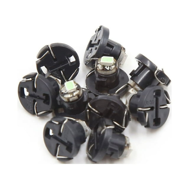 10Pcs de Carcasa Negra Azul Hielo T4.2 3020SMD LEDs Luz de Panel Tablero Vehículo 12V