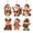 green_08, variant on Christmas Tree Hanging Decorations, Cute Holiday Character Ornaments with Hanging Straps, Festive Indoor Pendants for Mantel Window Displays and Holiday Parties