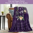 thumbnail image 5 of Mothers Day Blanket Gifts for Mom from Daughter Son, Super Soft, Warm and Comfy, Mom Birthday Gifts, I Love You Mom Blanket, Flower Women Throw Blanket 60" x 50", Purple, 5 of 6