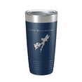 thumbnail image 1 of Lake Monomonac Map Tumbler Travel Mug Insulated Laser Engraved Coffee Cup Massachusetts New Hampshire 20 oz Navy Blue, 1 of 1