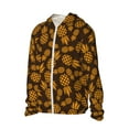 thumbnail image 2 of Pofeuu Colorful Pineapple Print Sun Protection Outdoor Lightweight Full Zip UV Cooling Hoodie Long Sleeve Summer Clothing for Outdoor Hiking-X-Large, 2 of 5