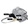 thumbnail image 2 of Bolso Hombro para Mujer PU Axila Multibolsillo Viajes Al Aire Libre (plateado), 2 of 7