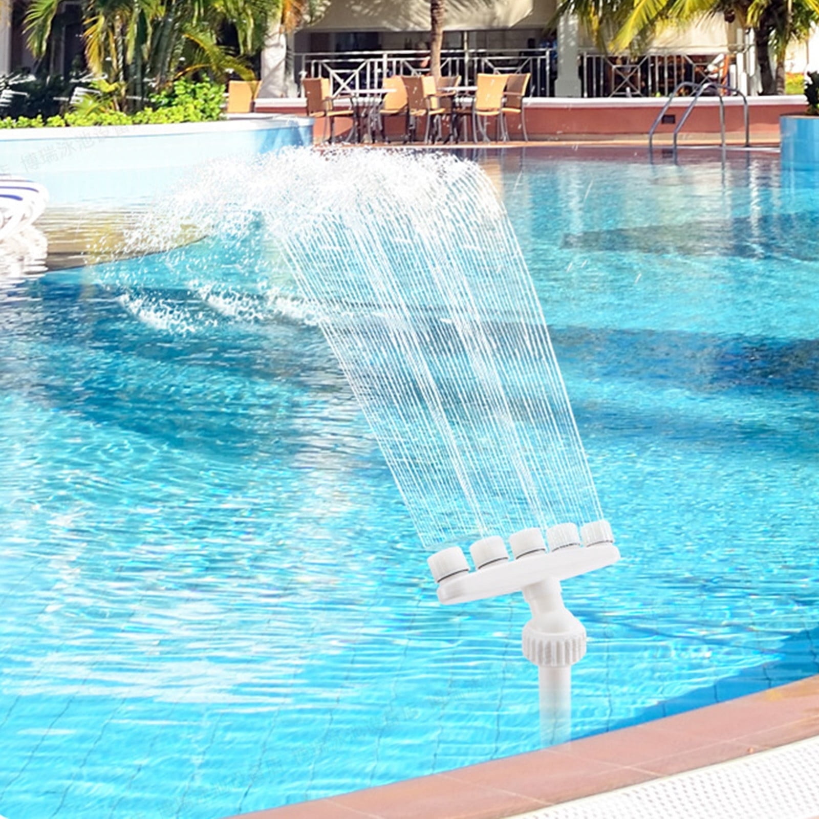 Pool Fountaining for Above Ground Pools,Pool Sprinkler Fountaining Upgraded Adjustable Spray,Waterfalls Fountains Swimming Accessories,Cool & Relaxation