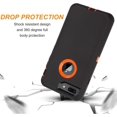 thumbnail image 4 of GHSDFBB iPhone 7 Plus Case/iPhone 8 Plus Case, [Shockproof] [Dropproof] [Dust-Proof] Phone Case with Screen Protector, Heavy Duty Case for iPhone 7 Plus and iPhone 8 Plus, 5.5" (BlackOrange), 4 of 7