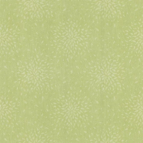 Brewster Summer Green Modern Floral Wallpaper