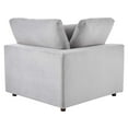 thumbnail image 4 of Accent Chair, Velvet, Light Grey Gray, Modern Contemporary Urban Design, Living Lounge Room Hotel Lobby Hospitality, 4 of 7