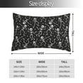 thumbnail image 2 of Fotbe Retro Skeleton Dancing On Halloween Party Funda de Almohada Decorativa Estilo Occidental, Lujo en Algodón, Fundas para Almohadas King, Cojín Estampado para Decoración del Hogar-20"x30", 2 of 6