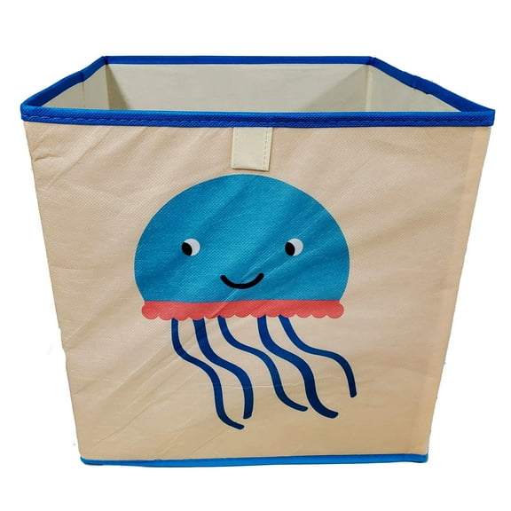 Jellyfish Kids Foldable Storage Box Basket Bin 12.6 x 12.6 x 11.8 Inches New
