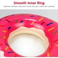 thumbnail image 3 of Donut Inflatables Donut Tube Pool Float Donut Pool Floats for Kids Donut Floatie Toys Doughnut Pool Float Donut Swimming Ring for Beach Pool, Strawberry-80CM, 3 of 6