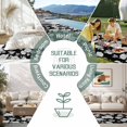 thumbnail image 6 of Black Floral Outdoor Rug 5x7 Ft - Reversible Patio Rug Outdoor Camping Rugs, Farmhouse Garden Flowers Botanical Washable Indoor Outdoor Area Rugs, Non-Slip Outdoor Carpet Runner for Deck/Porch, 6 of 8