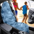 thumbnail image 4 of Binienty Fish Camo Blue Sweat Towel Car Seat Cover For Post Gym Workout Beach Hiking Anti-Slip Waterproof Bucket Seat Cover for Sedan Truck Van, 4 of 8