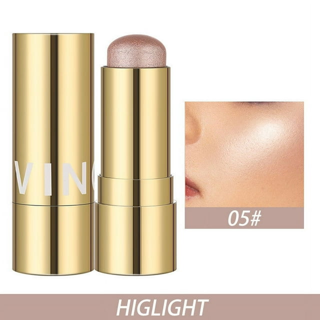 QIPOPIQ Beauty Gifts for High Light 1 Multi 3 In Stick Blush For Gifts for Her Cheeks & Lip Tint & Eyeshadow Makeup SCream Blush Stick + Highlighter Stick + Bronzer / Complete Face Make Up Deals