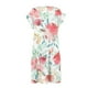 thumbnail image 4 of Puntoco Vestido De Manga Corta Con Cuello En V, Vestido De Verano Para Mujer, Cuello Redondo, Estampado Casual, Manga Corta, Vestido Con Volantes, Verde Xxxl, 4 of 4