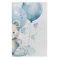 thumbnail image 5 of Teddy Bear Balloon and Butterflies Black Out Curtains 72 Inch Length Curtains for Sliding Glass Doors Bedroom Living Room 2 Pack, 5 of 6