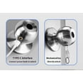 thumbnail image 4 of Doorknob with Fingerprint Lock, Bedroom Smart Door Knob, Keyless Entry Thumb Print Lock, for Front Door, Home, Apartment（silvery fingerprint）, 4 of 5