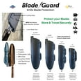 thumbnail image 4 of FLI Products Blade Guard Knife Protector - Safe Storage for Cheese Knives & Summer Travel, Made in USA, 4PK set (4in, 6in, 8in, 10in) Blue, 4 of 7