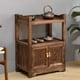 thumbnail image 4 of Gabinete lateral de estilo chino para sala de estar, mesa de almacenamiento de té de madera maciza, estante de almacenamiento de estructura de 2 capas, mesa de té, gabinete de almacenamiento, 4 of 4