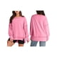 thumbnail image 3 of Sudadera Informal de Cuello Redondo para Mujer, de Larga, Holgada, , con Costuras en Contraste, para Otoño. Rosa XXL, 3 of 8