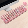 thumbnail image 2 of Wireless Keyboard and Mouse Set 2.4G Wireless Keyboard Punk Keycap /PC/Mute, 2 of 3