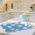 thumbnail image 6 of Yayeee Dish Drying Mat for Kitchen Counter Ultra Absorbent Easy Clean Pad 24x18", Baseballs Pattern, 6 of 7