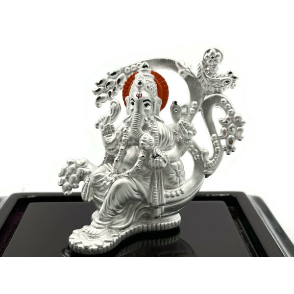 999 Pure Silver Ganesh idol / Statue / Murti (Figurine #19)