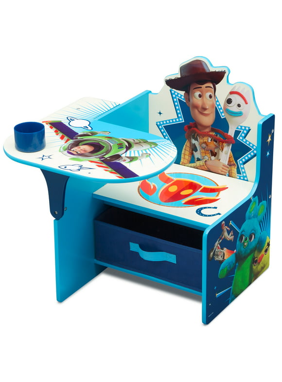 Disney/Pixar Toy Story 4 Chair Desk with Storage Bin by Delta Children, Greenguard Gold Certified