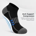 thumbnail image 2 of ARWSER Mens 12 Pairs Ankle Socks, Cushioned Breathable Athletic Low Cut Sports Running Socks for Outdoor Daily Wear, 2 of 8