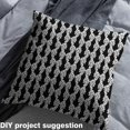 thumbnail image 2 of Homewish Cartoon Ribbon Teens Fabric by the Yard 2 Yards, Black Grey Bowknot Sewing Fabric, Modern Fashion Fabric for Sewing, Breathable Home Decor, 2 of 6