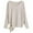 Beige, variant on Loose Fitting Plus Size Pullover Knit Batwing Sweater Top With Drawstring