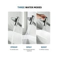 thumbnail image 6 of Lefton Rotatable Bathroom Faucet with Temperature Display in Fahrenheit (Batteries-Free), 3 Water Outlet Modes, Chrome, BF2204-1, 6 of 7
