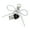White, variant on Bows Keyring Creative Car Key Chain Heart Keychain Korean Styles Bag Charm Lovely Keychain Hanging Ornament for Backpack