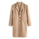thumbnail image 1 of Chaqueta de Abrigo de Color Sólido de Moda Con Cuello de Traje de Longitud Media de Invierno Para Hombre Odeerbi  ODB-6, 1 of 8