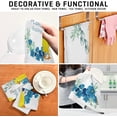 thumbnail image 3 of Easter Vintage Little Chicken Kitchen Tea Towels Set of 1 Absorbent Hand Dish Towels, Spring Blue Flowers Dishcloths Lint-Free 18x28 Inch Fast Drying for Cooking Baking Home Clean, 3 of 6