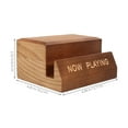 thumbnail image 3 of Tabletop Record Holder Vinyl Record Display Rack Vinyl Record Storage Stand Desktop Album Holder, 3 of 8