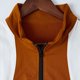 thumbnail image 3 of Camiseta sin mangas con cuello alto para hombre, color liso, elástica, moderna, deportiva, para el tiempo libre, fitness, con cremallera., 3 of 5