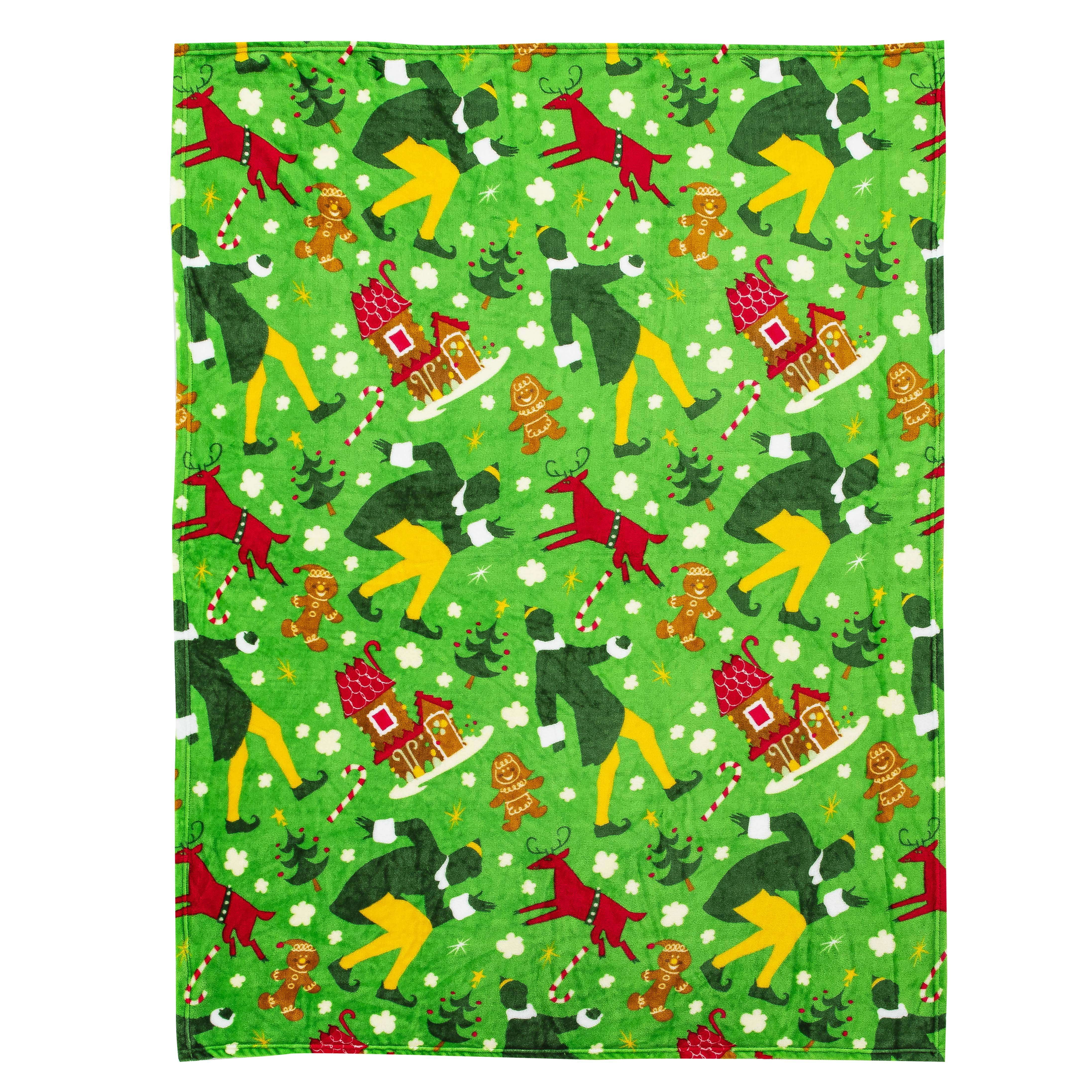 Busy Elf Warner Bros Kids Silk Touch Throw Blanket, 50 x 70 inches Green