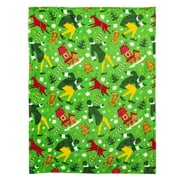 Busy Elf Warner Bros Kids Silk Touch Throw Blanket, 50 x 70 inches Green