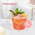 thumbnail image 3 of Prestee 250-Pack Clear Disposable Cups - Durable 9 oz Plastic Water Cups for Party, Events, and Catering - Small Glasses for Wine, Cocktails, and Cold Beverages, 3 of 6