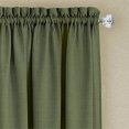 thumbnail image 2 of Darcy Panneau de Rideau de Fenêtre à Poche pour Tringle - 52x84 - Vert/camel, 2 of 2