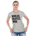 thumbnail image 4 of Worlds Okayest Mom Mothers Day Mama Womens Fitted Plus Size Graphic Tee Brisco Brands 2X, 4 of 5