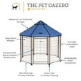 thumbnail image 2 of Pet Gazebo 23405CS 5 ft. Pet Gazebo with Cobalt Sky Canopy, 2 of 8