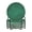 Emerald Green with Golden Glitter, variant on Haosy Set of 6 Drink Woven Coaster with Holder Heat Resistant Non-Slip Bar Coasters 4 Inches Emerald Green with Golden Glitter